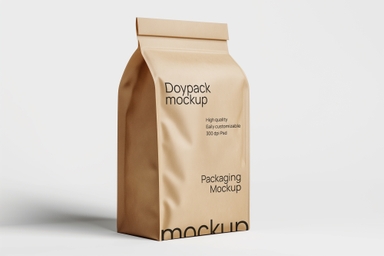 Kraft Paper Coffee Bag Mockup