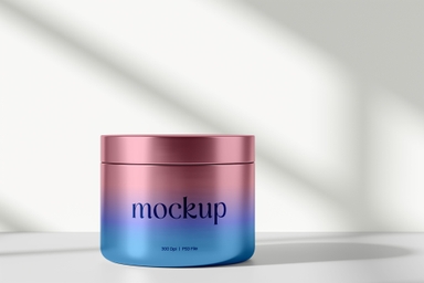 Cosmetic Beauty Jar Mockup