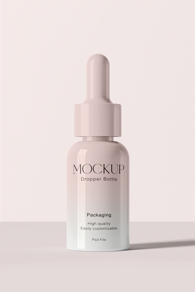 Pharcos Glossy Premium 30ml Dropper PSD Mockup