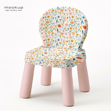 Small Plastic Chair Mockup
