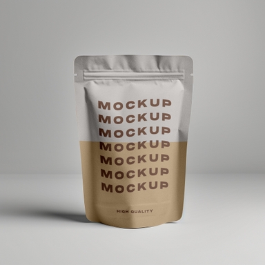 Kraft Paper Doypack Mockup