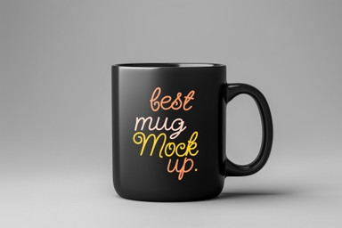 Mug Mockup on Light Gray Background