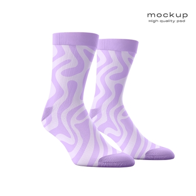 Changable Design Long Socks Mockup