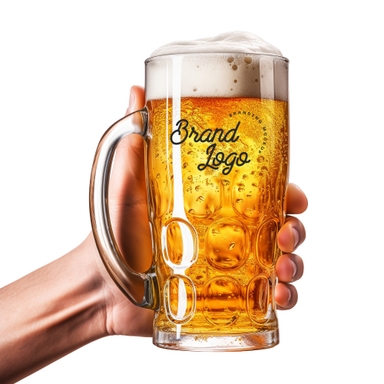 Beer Mug Mockup in Hand