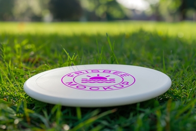 Customizable Frisbee PSD Mockup Close-up View