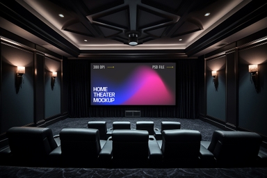 Digital Home Theatre Mockup