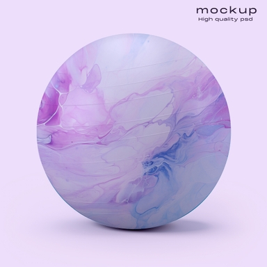 Workout Essentials Fitness Gym Ball Mockup