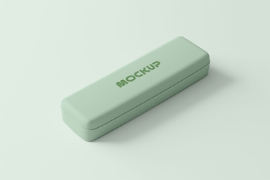 Editable Eyeglasses Case Mockup