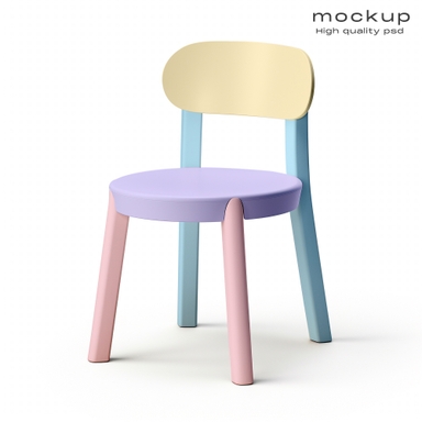 Minimal Kid's Chair Mockup