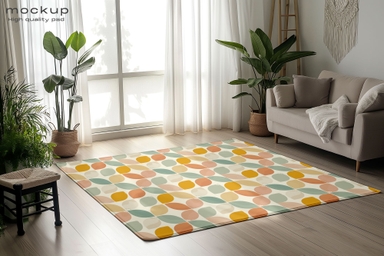 Mat Mockup in Minimalistic Decor