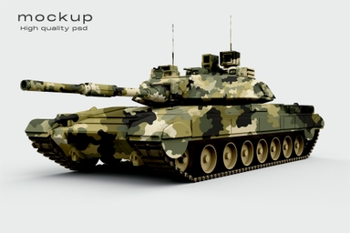 Military Tank PSD Mockup