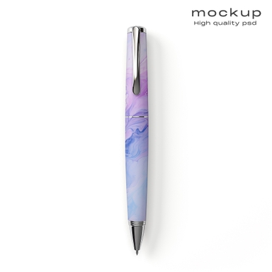 Pen Design Mockup on White Background