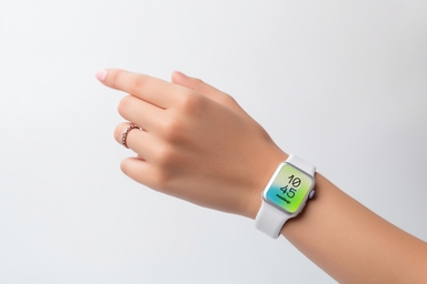 Apple Watch Mockup on Women's Wrist