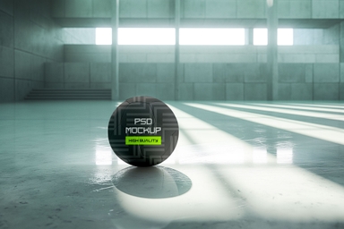Indoor Training Soccer Ball Mockup