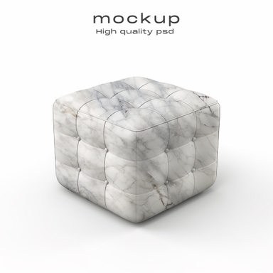 Ottoman Cube Mockup
