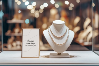 Jewellery Information Frame Mockup