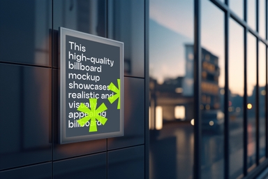 Premium Vertical Frame Outside a Building