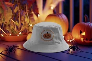 Halloween Bucket Hat Mockup