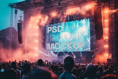 Concert Stage PSD Mock up