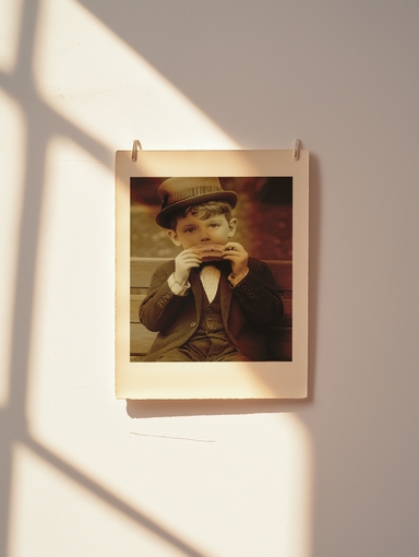 Polaroid Mockup with Window Light and Shadow Effects
