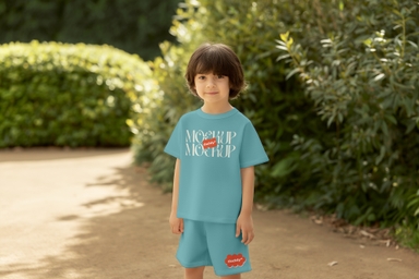 American Teenager Presents Summer Tee and Short Mockup