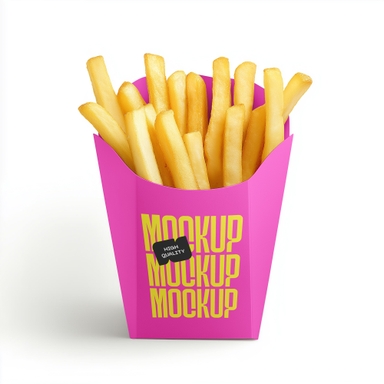 French Fry Holder Mockup