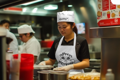 Restaurant Branding Chef Apron Mockup