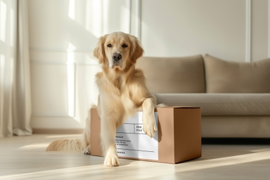 Dog Treat Box Packaging Mockup