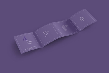 4 Fold Brochure Mockup