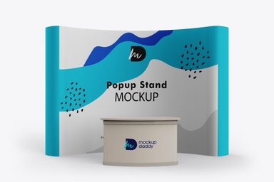Exhibition Popup Stand Mockup