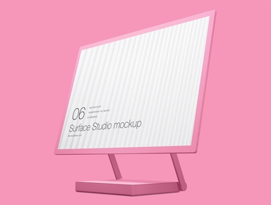 Microsoft Surface Studio Clay Mockup