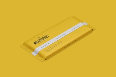 Rectangle Chocolate Wrapper Mockup