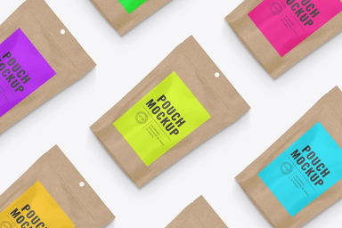 Craft Doypack with Ziplock Mockup