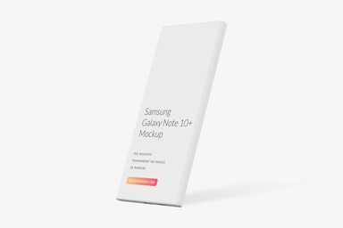 Galaxy Note 10+ Clay Mockup 11