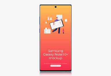 Samsung Galaxy Note10 Plus Mockup