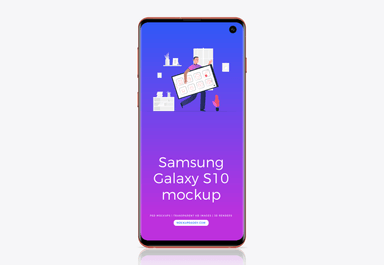 Samsung Galaxy S10 Mockup - All Colours