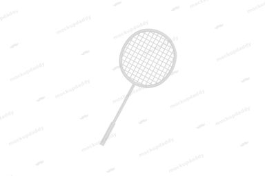 Low Poly Badminton Racket 3D Model