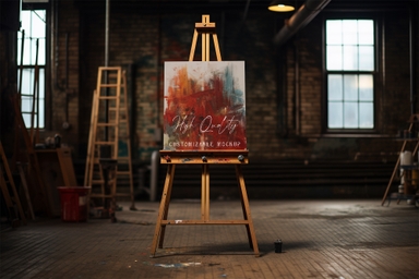 Customizable Canvas PSD Mockup