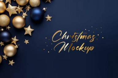 Christmas Festive Copy Space Mockup