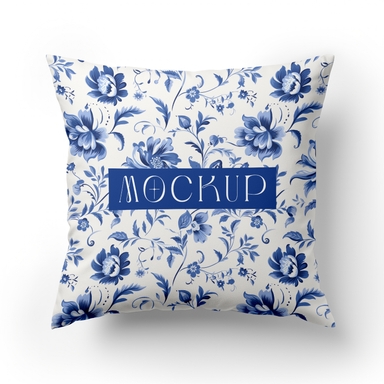 Customizable Square Cushion Mockup
