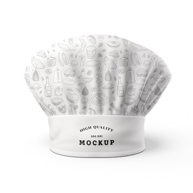 Chef Hat Mockup Changeable Design