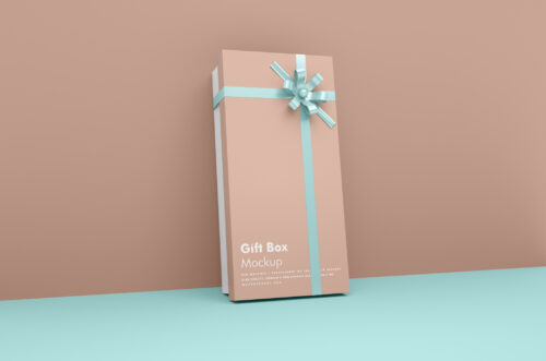 Medium Gift Box Mockup