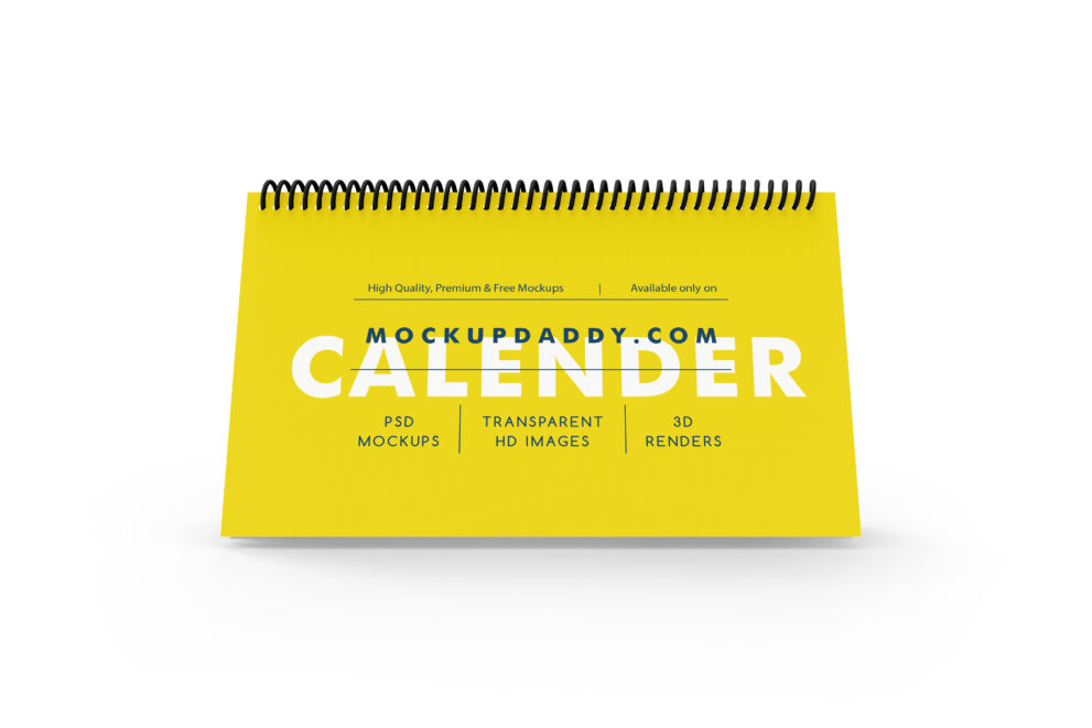 Desk Calendar Mockup Free Download - Mockup Daddy