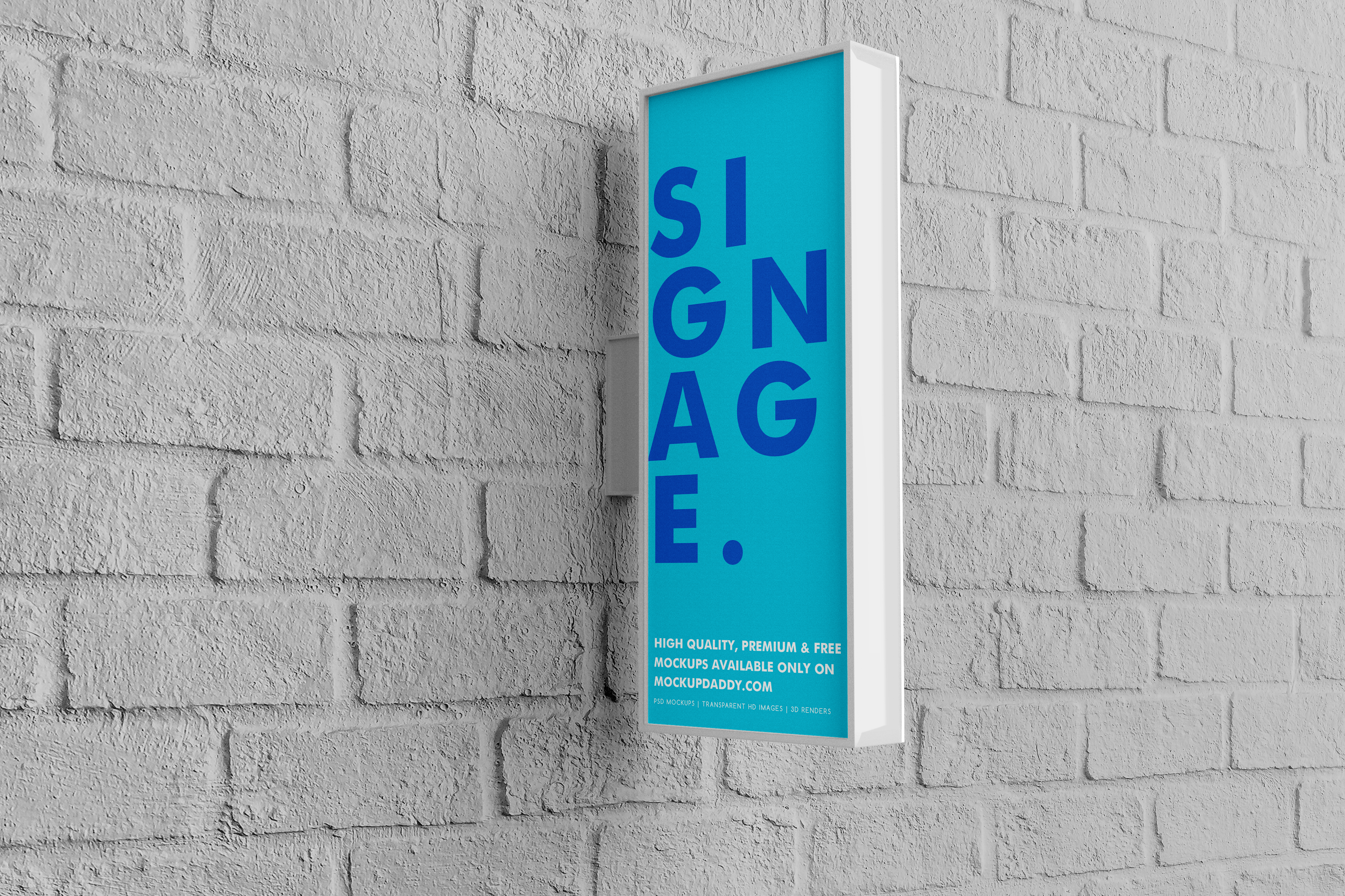 Download Outdoor Wall Signage Mockup Mockup Daddy