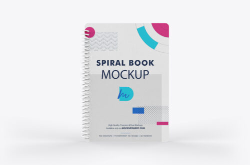Spiral Book Mockup-top