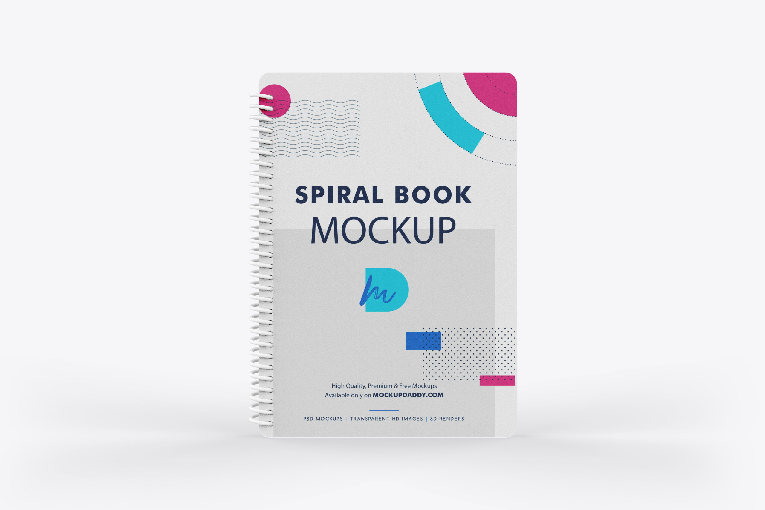 Spiral Book Mockup-top