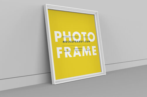 Square Photo Frame Mockup