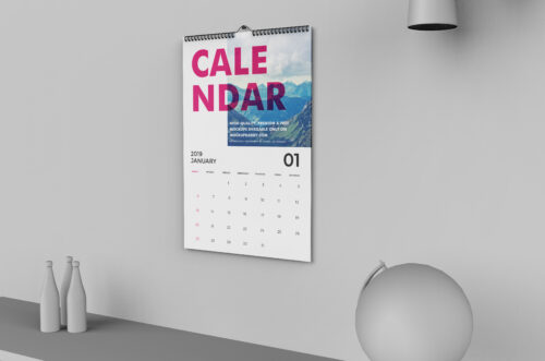 Wall Calendar Mockup