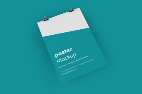Clean Poster Psd Mockup