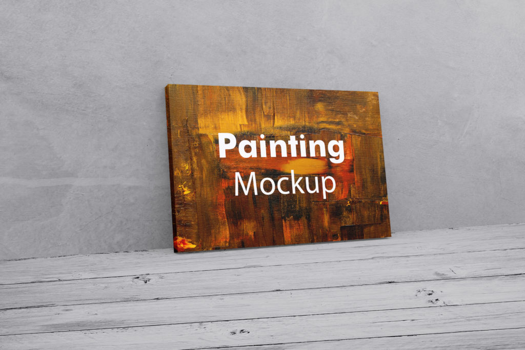 Download Painting Canvas 24x36 Landscape Mockup - Mockup Daddy